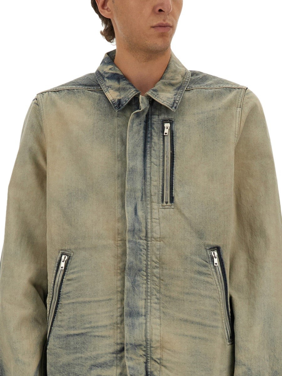 RICK OWENS DRKSHDW JACKET WITH CONCEALED ZIPPER