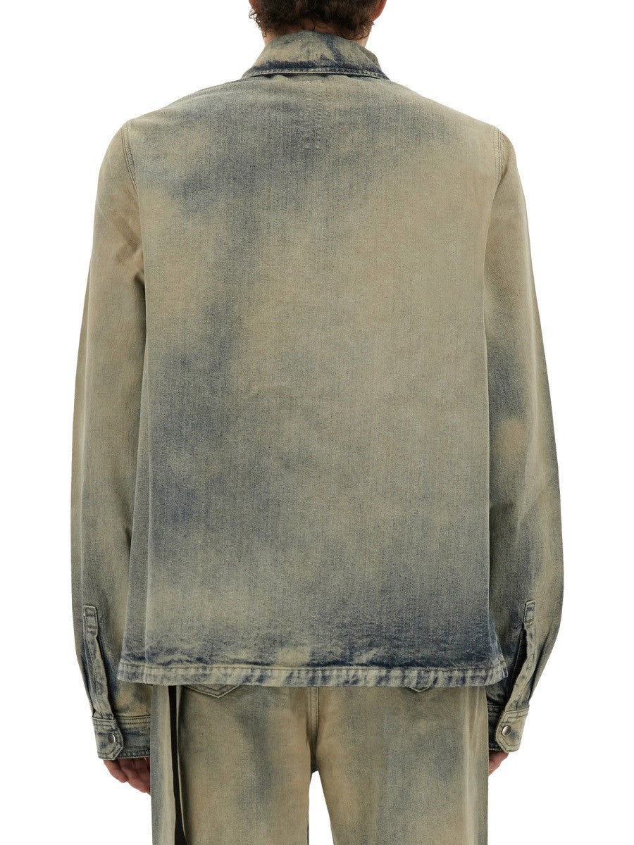 RICK OWENS DRKSHDW JACKET WITH CONCEALED ZIPPER