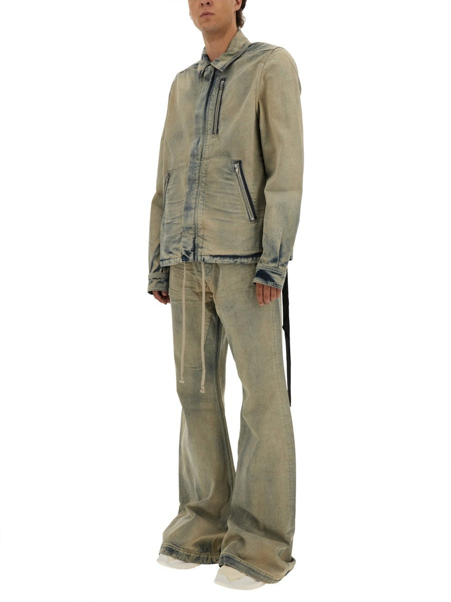 RICK OWENS DRKSHDW JACKET WITH CONCEALED ZIPPER