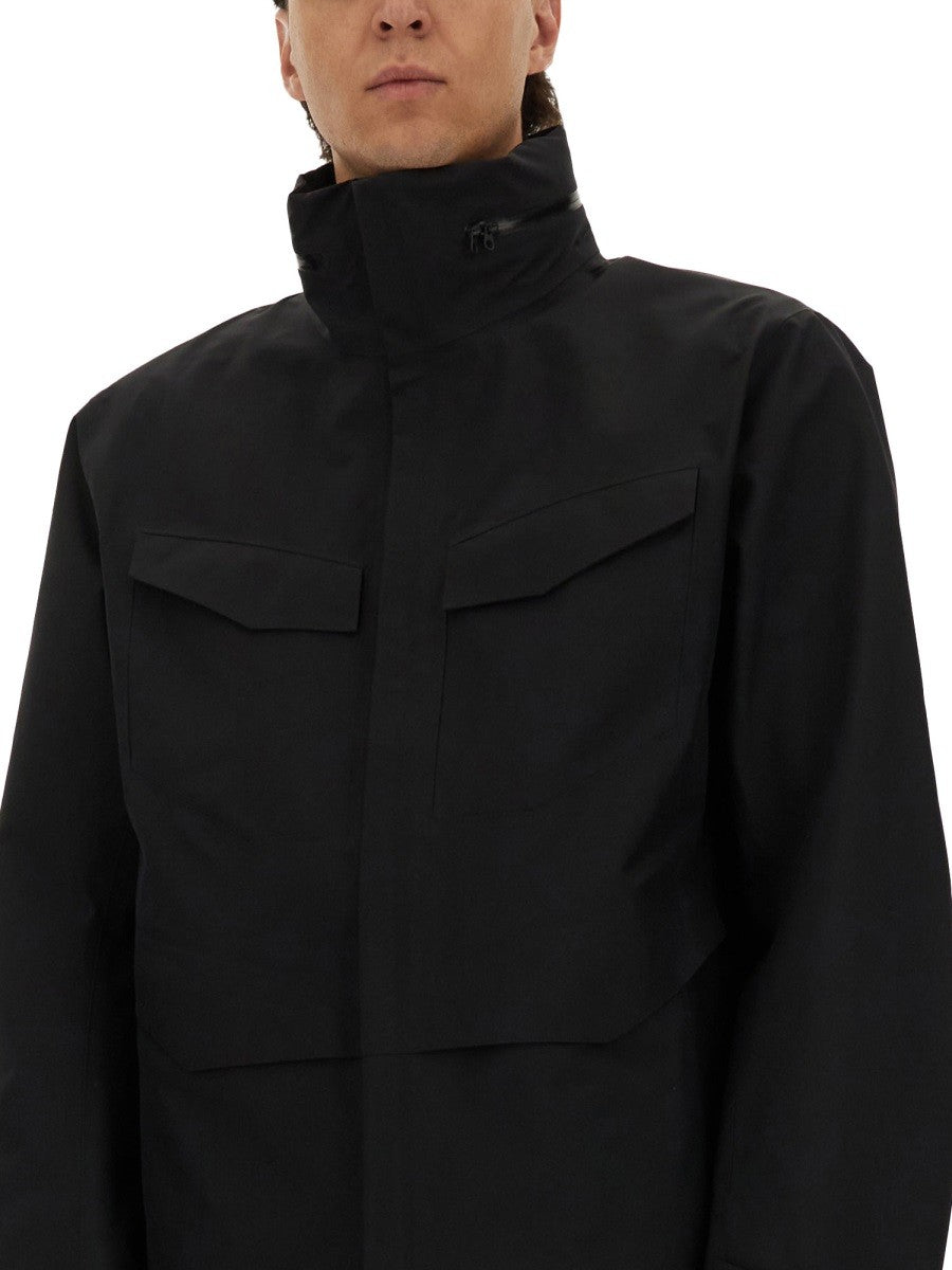 VEILANCE JACKET WITH FOLDABLE HOOD