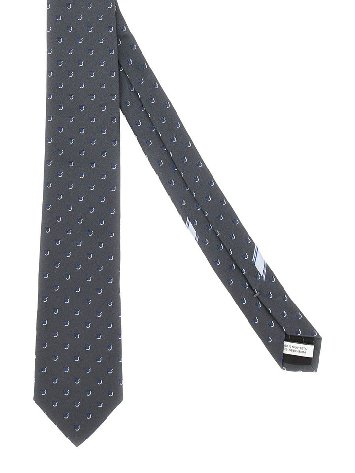 Ferragamo JACQUARD "GANCINI" TIE