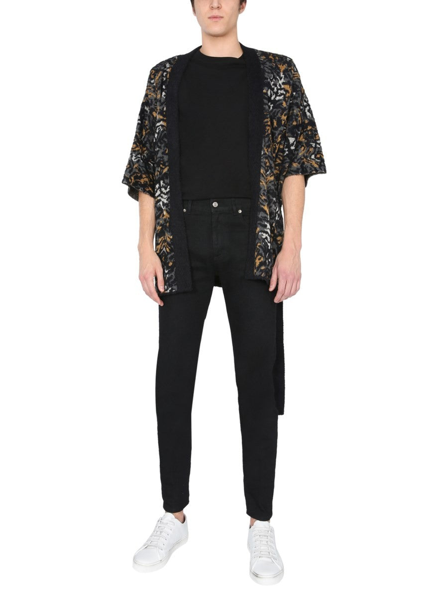 Saint Laurent JACQUARD KNIT KIMONO