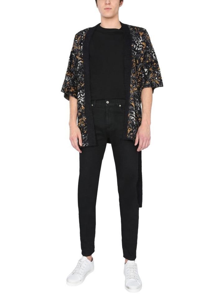 Saint Laurent JACQUARD KNIT KIMONO