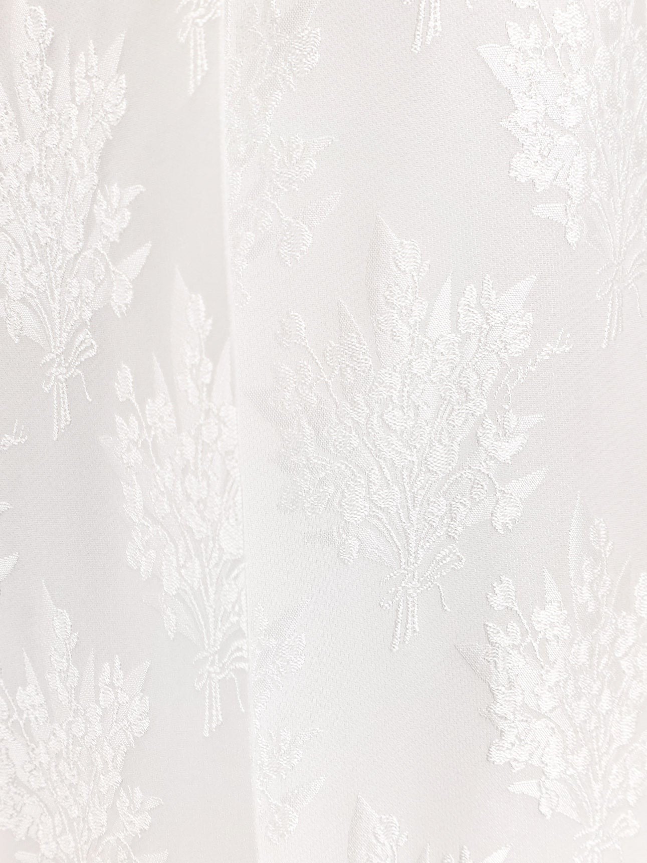 Fendi Jacquard silk trouser with floral motif