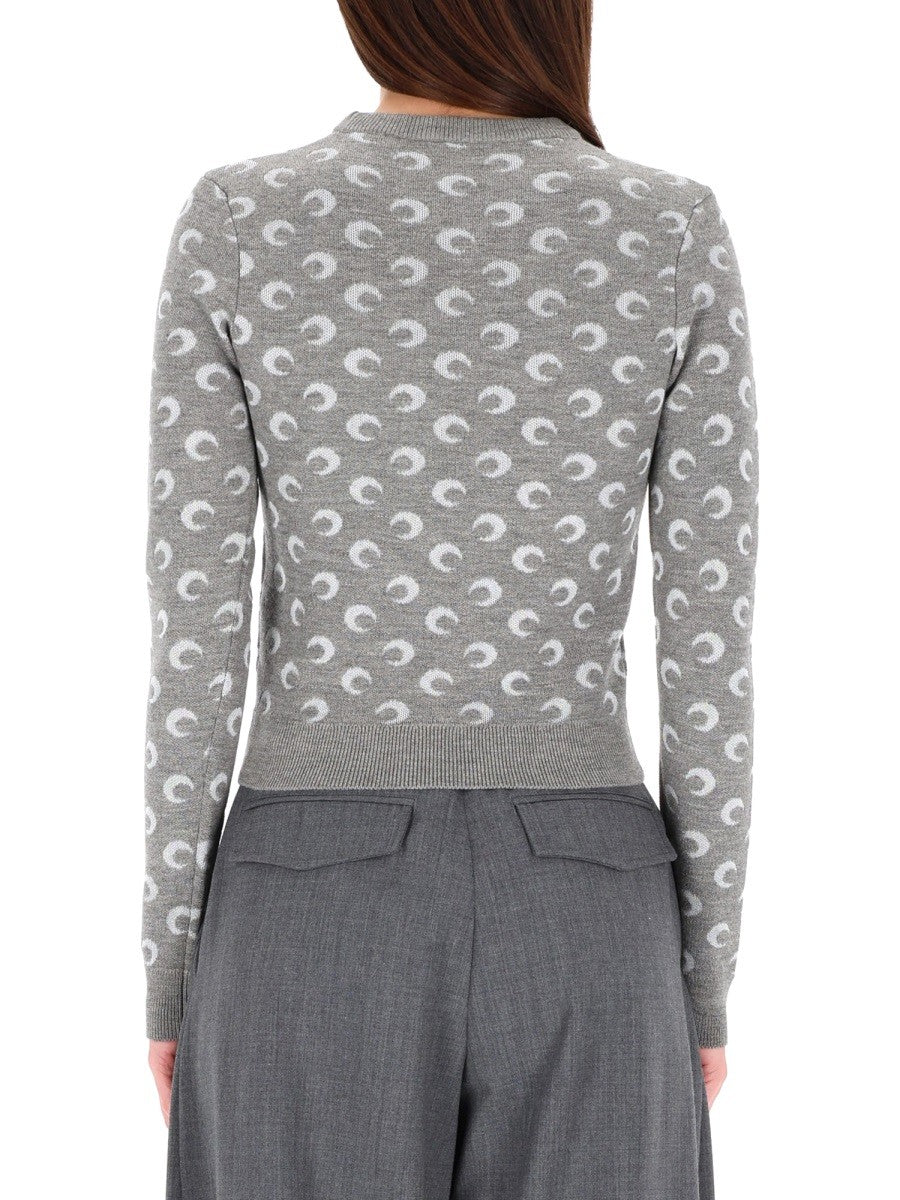 MARINE SERRE JACQUARD SWEATER "MOON"