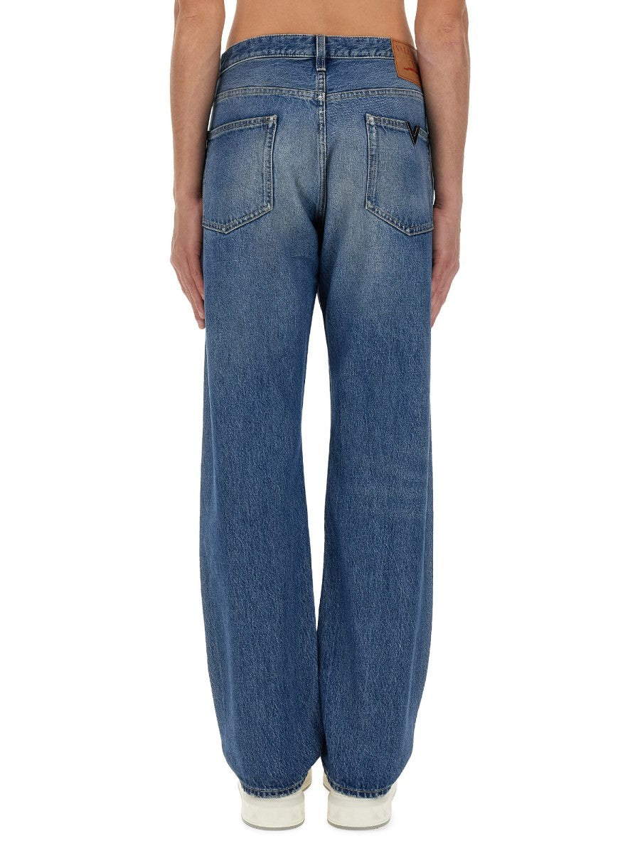 Valentino JEANS WITH LOGO DETAIL