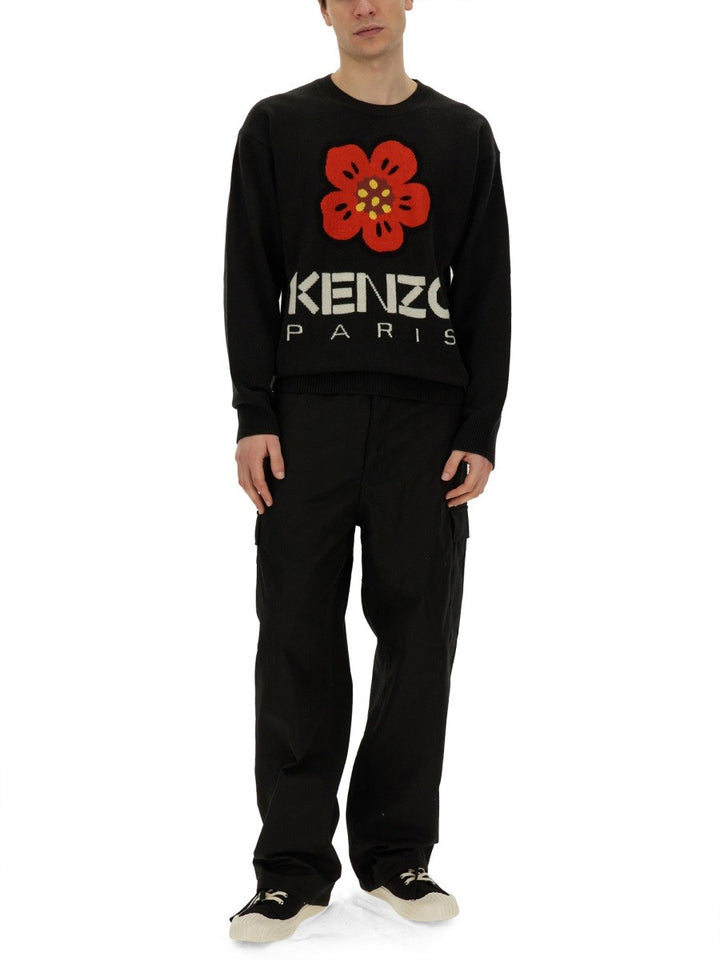 Kenzo JERSEY WITH EMBROIDERY BOKE FLOWER