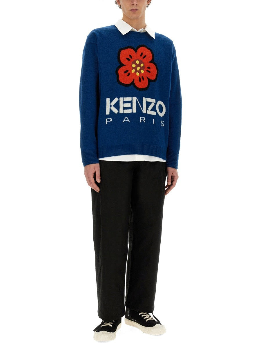 Kenzo JERSEY WITH EMBROIDERY BOKE FLOWER