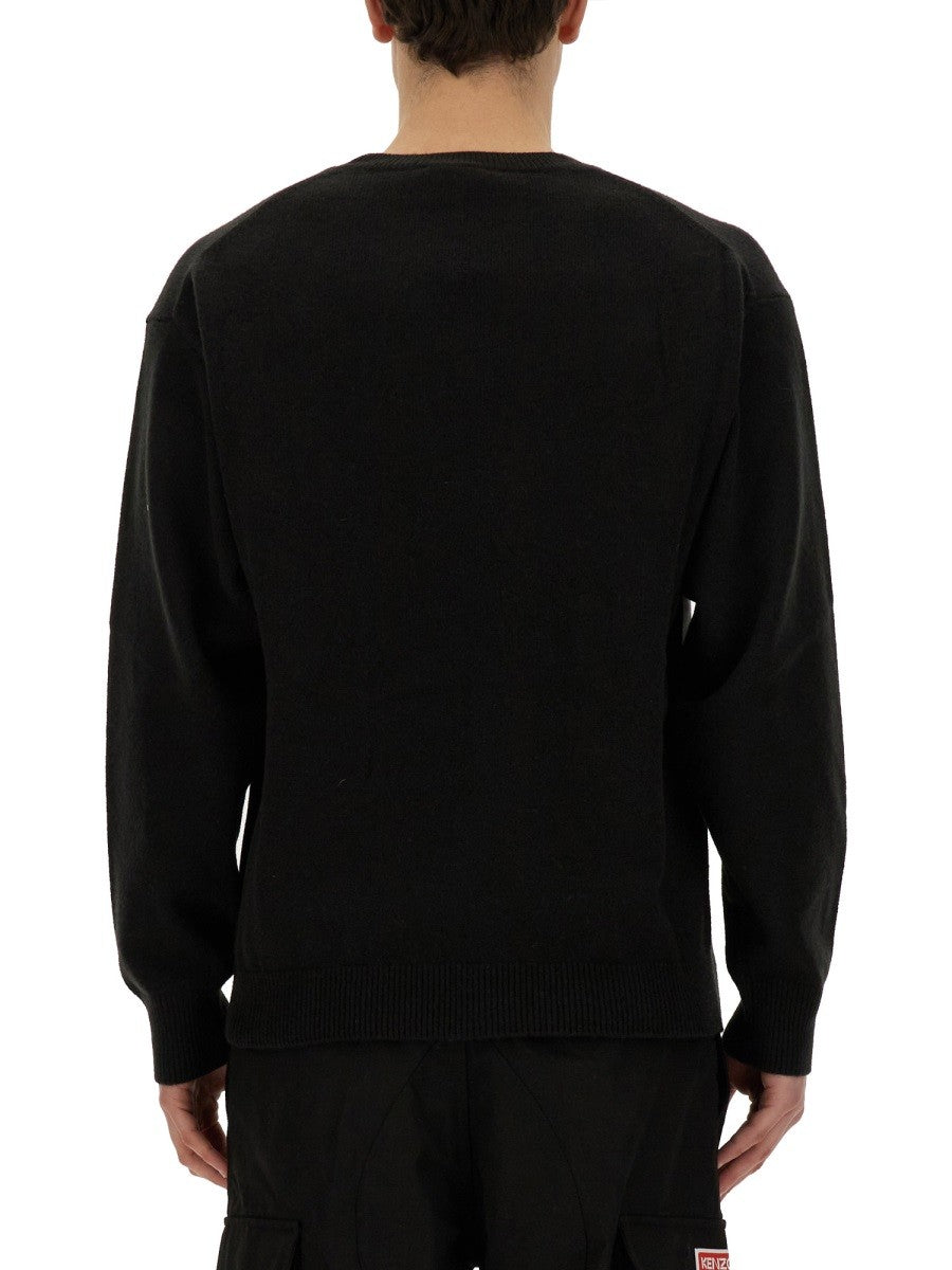 Kenzo Jersey with Embroidery Boke Flower Sweatshirt Black