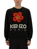 Kenzo Jersey with Embroidery Boke Flower Sweatshirt Black