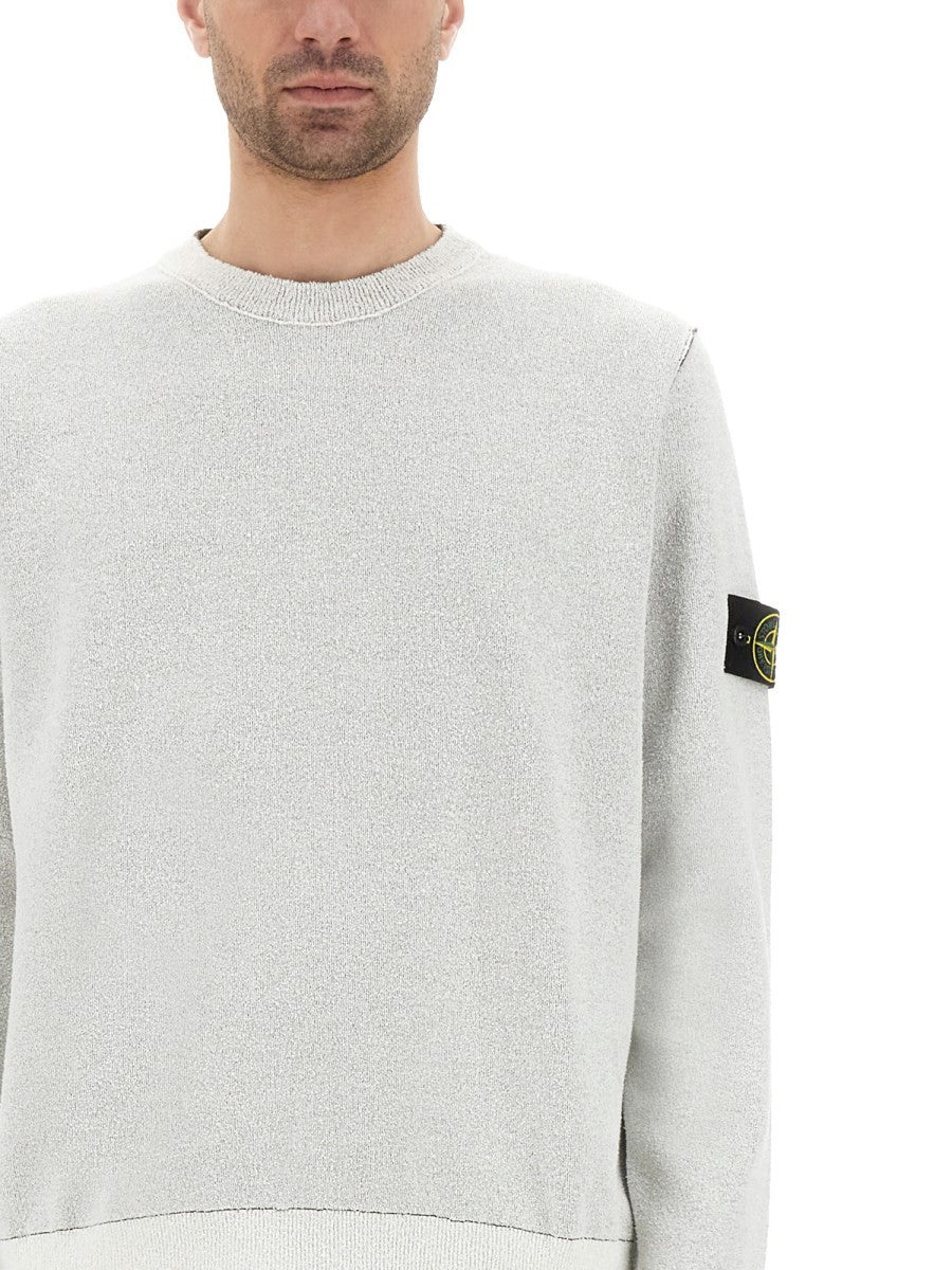 Stone Island JERSEY WITH LOGO PATCH