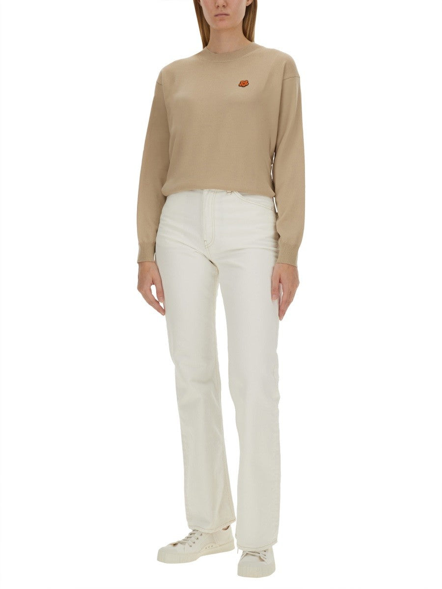 Kenzo JERSEY WITH LOGO PATCH