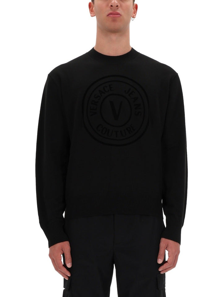 Versace Jeans Couture JERSEY WITH V-EMBLEM