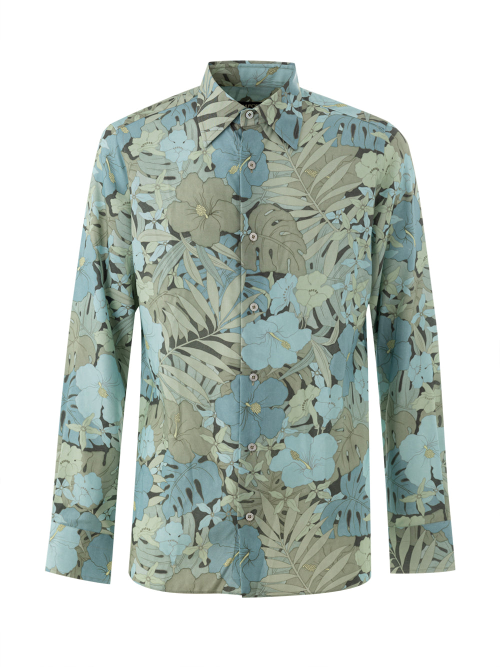 Tom Ford Blue Floral Print Shirt – Women – Siebentaschen