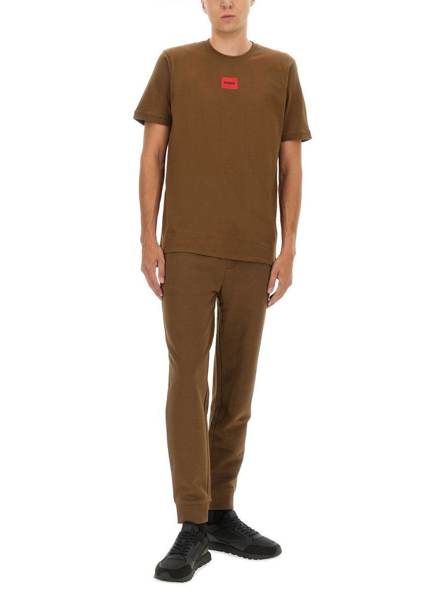 Hugo JOGGER PANTS WITH LOGO LABEL