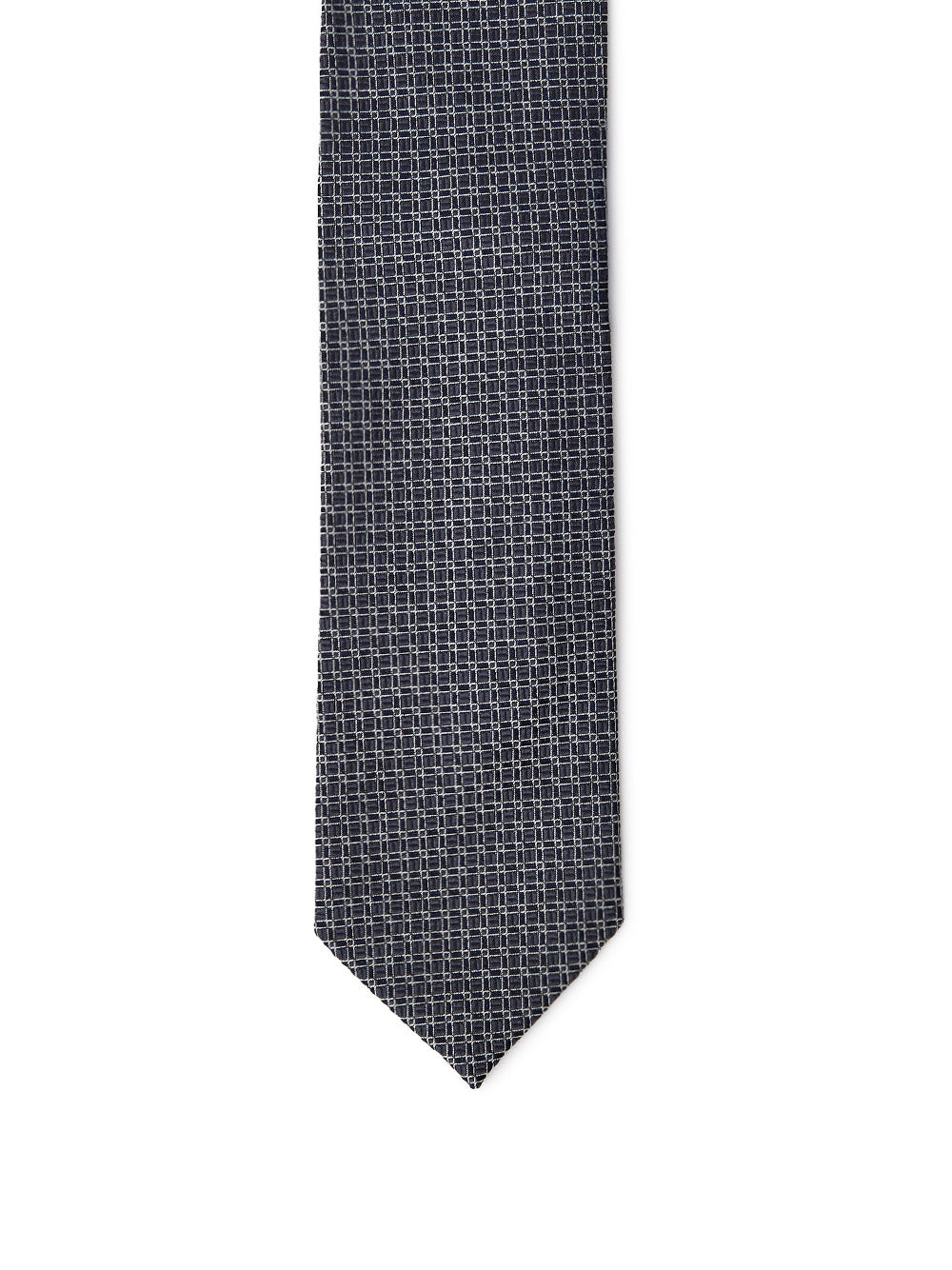 Jil Sander Grey and Navy Blue Tie 7cm