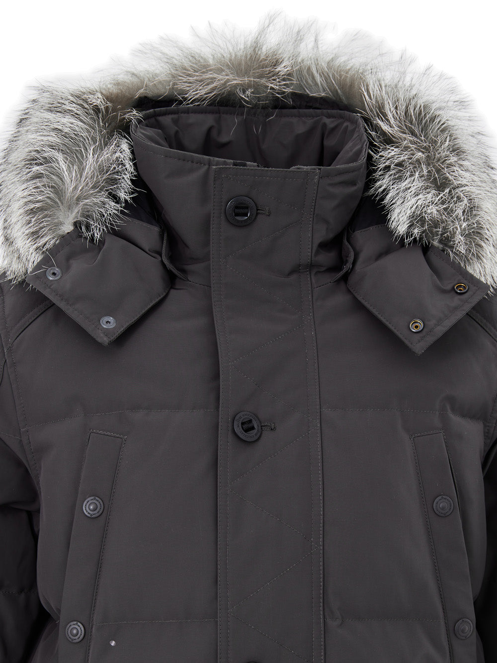 Moose Knuckles Field Jacket in Dark Gray
