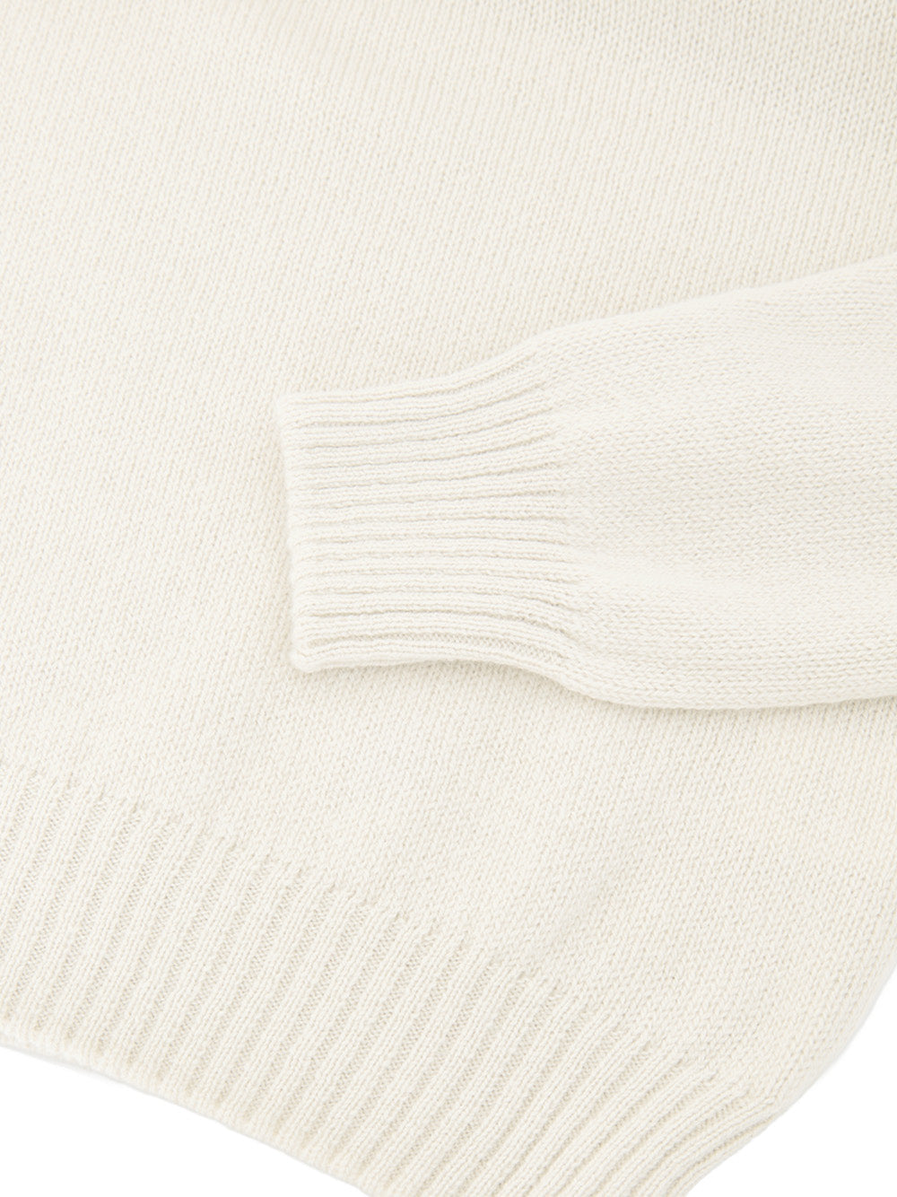 Gran Sasso White Wool Turtleneck Sweater