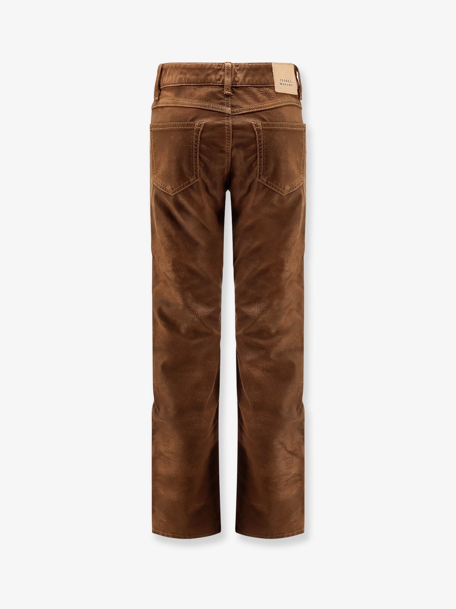 MARANT ETOILE Kelsie leather-alternative material trousers