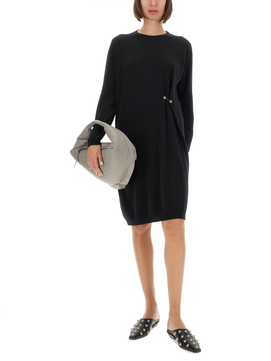 Fabiana Filippi KNIT DRESS WITH BROOCH
