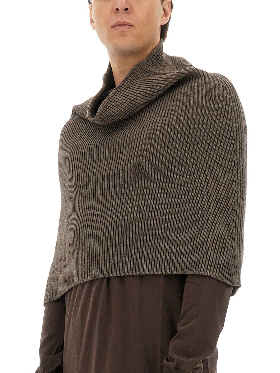 RICK OWENS KNITTED CAPE
