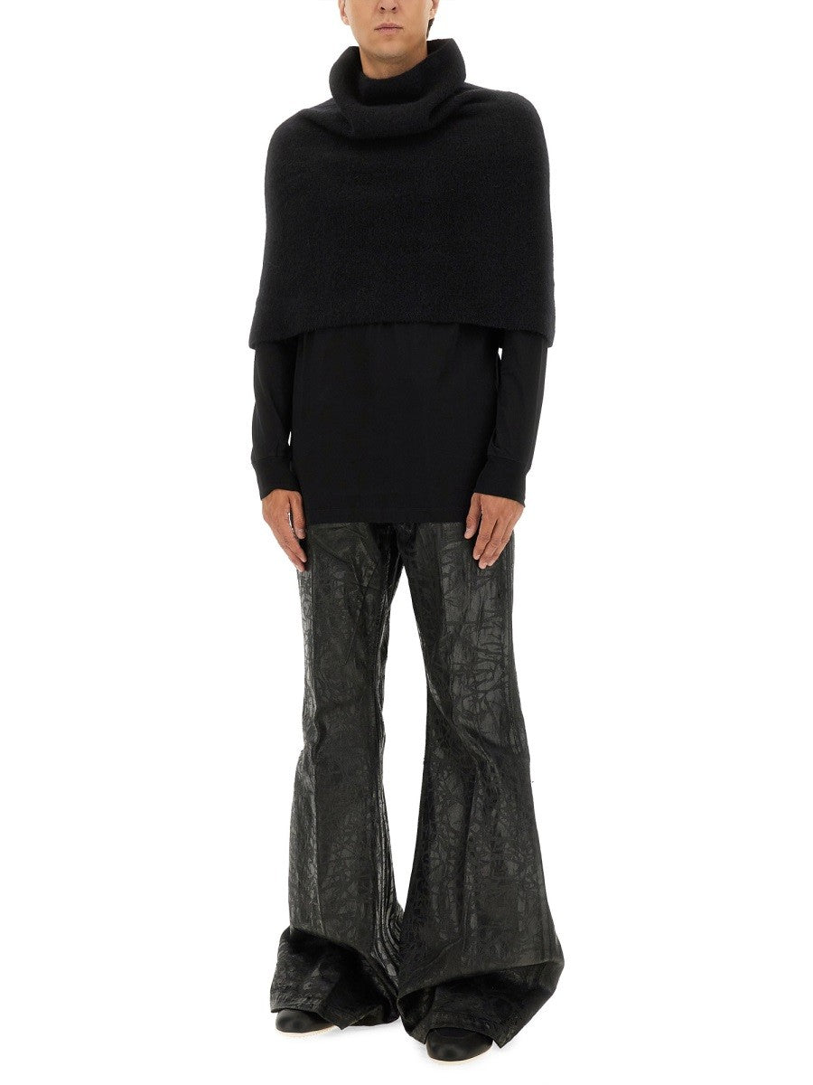 RICK OWENS KNITTED CAPE