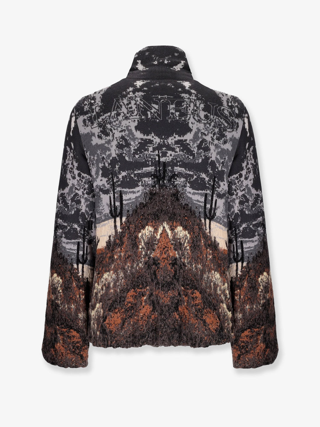 Laneus Knitted cotton and wool jacket