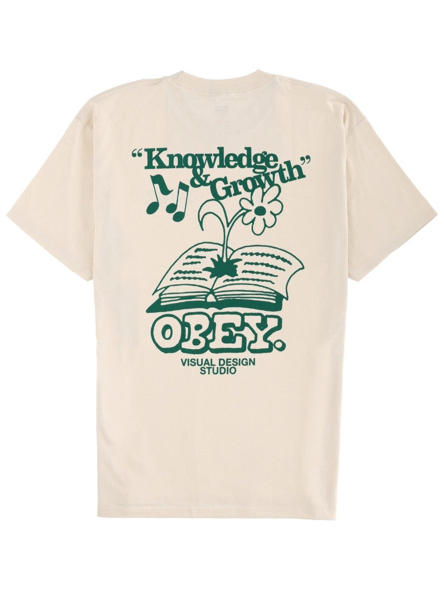 OBEY "KNOWLEDGE & GROWTH" T-SHIRT