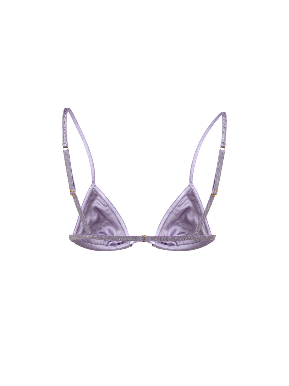 Tom Ford Purple Lurex Eco-Leather Triangle Bra – Siebentaschen