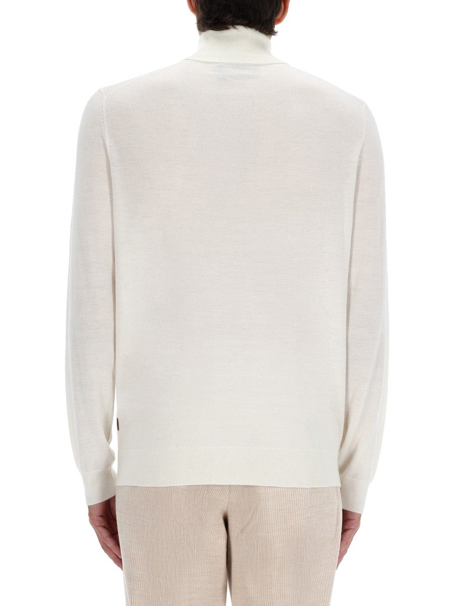 BOSS CAMEL "L-BERNARD" TURTLENECK SWEATER