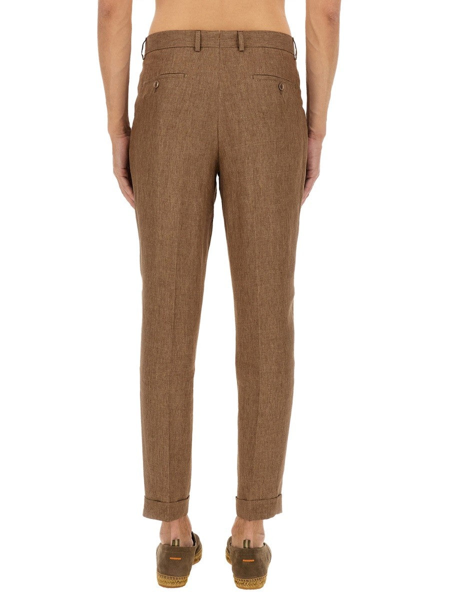 BOSS CAMEL "L-PEET-PLEAT" PANTS