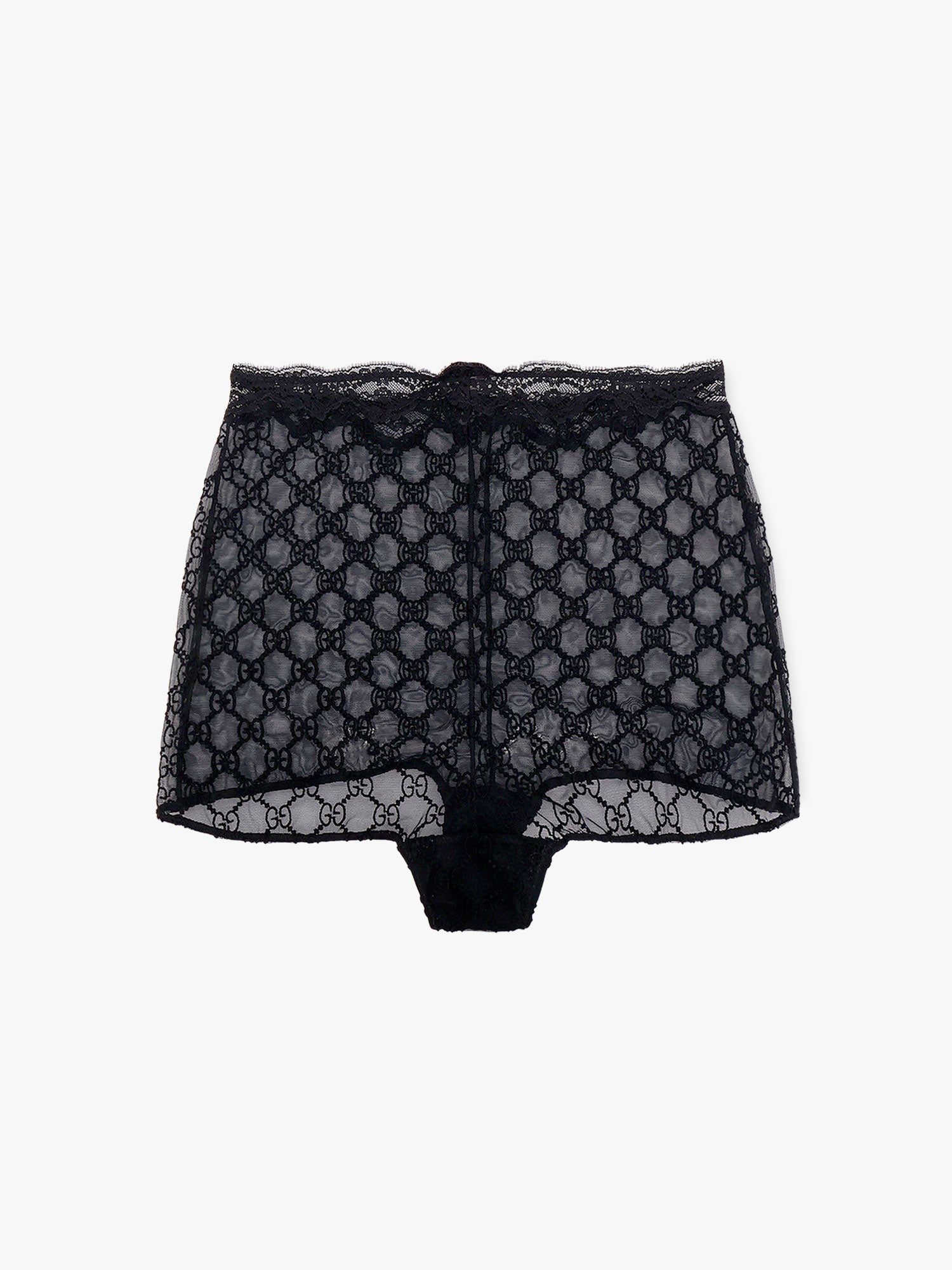 Gucci Lace culottes with all-over gg motif