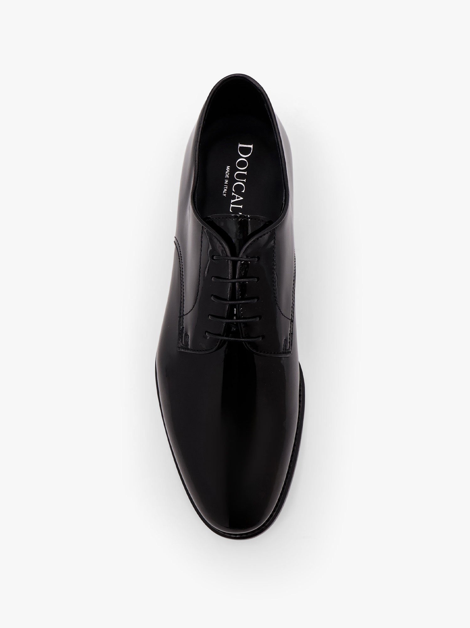 Doucal'S Lace-up patent leather shoe