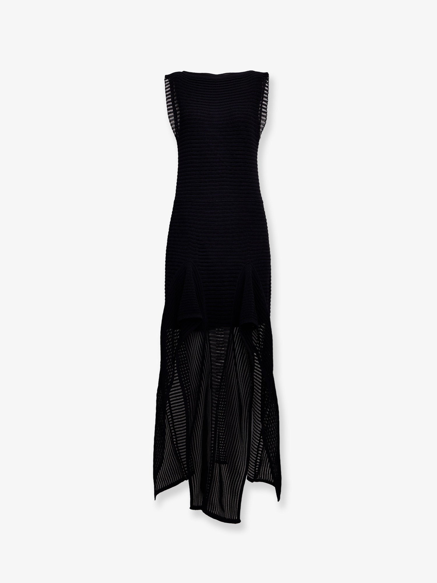 ALAIA Ladder cotton blend dress