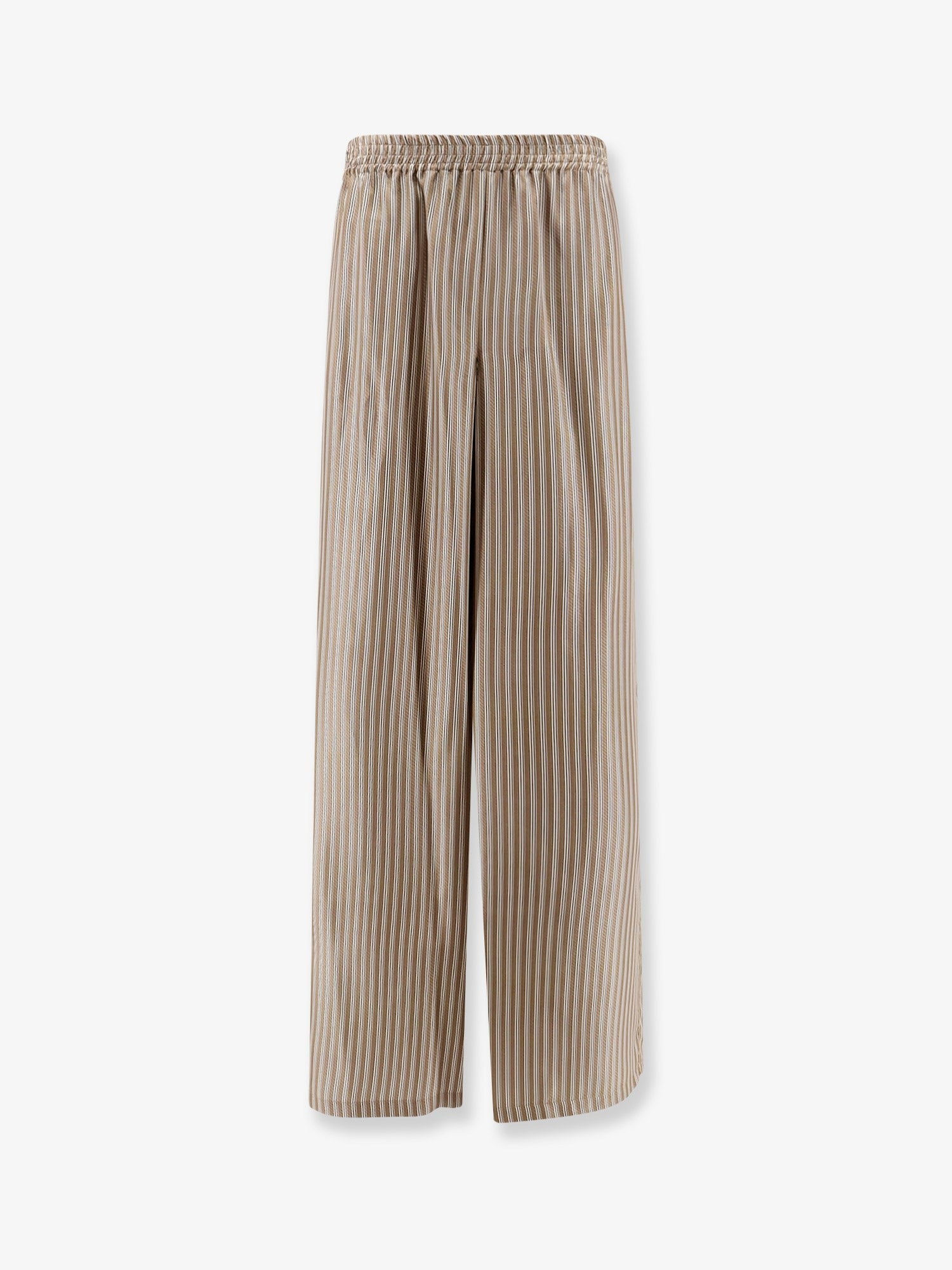 Max Mara Ladino striped silk trousers