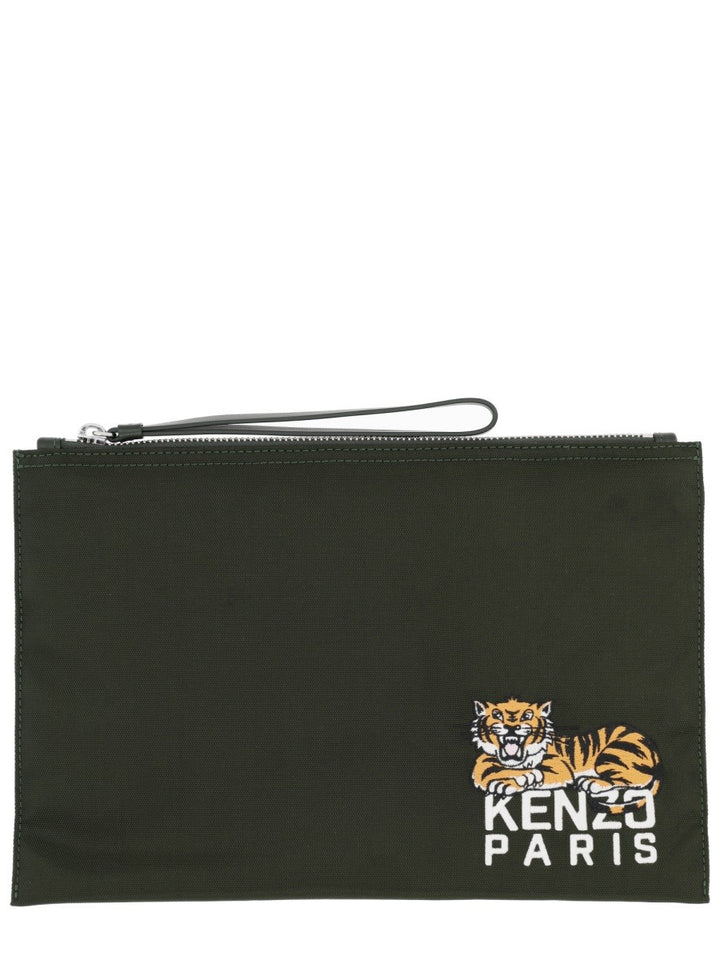 Kenzo LARGE "KENZO HAPPY TIGER" CLUTCH
