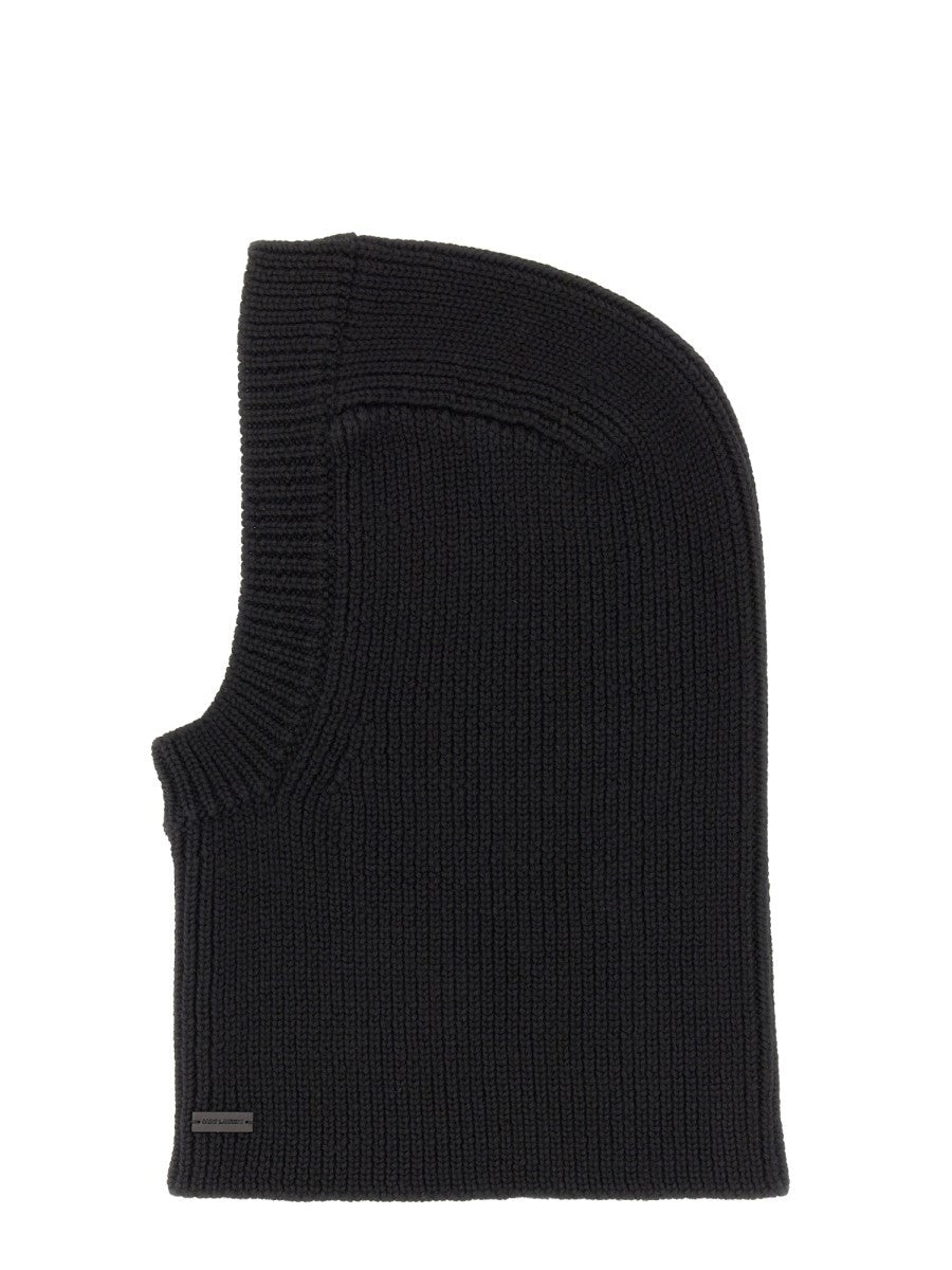 Saint Laurent LARGE RIBBED BALACLAVA