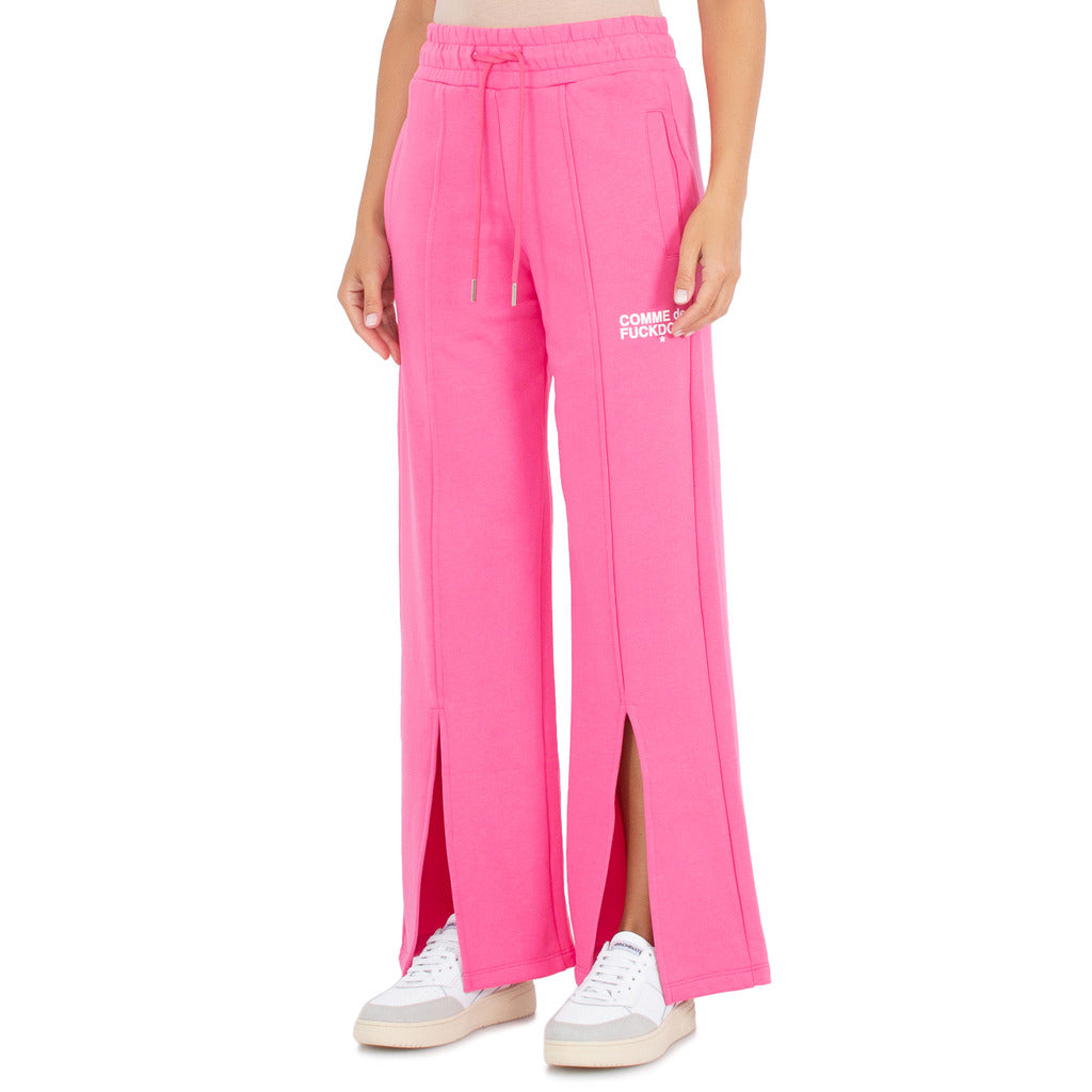 Comme Des Fuckdown Pink Trousers, With A Drawstring Waist, Two — view 3