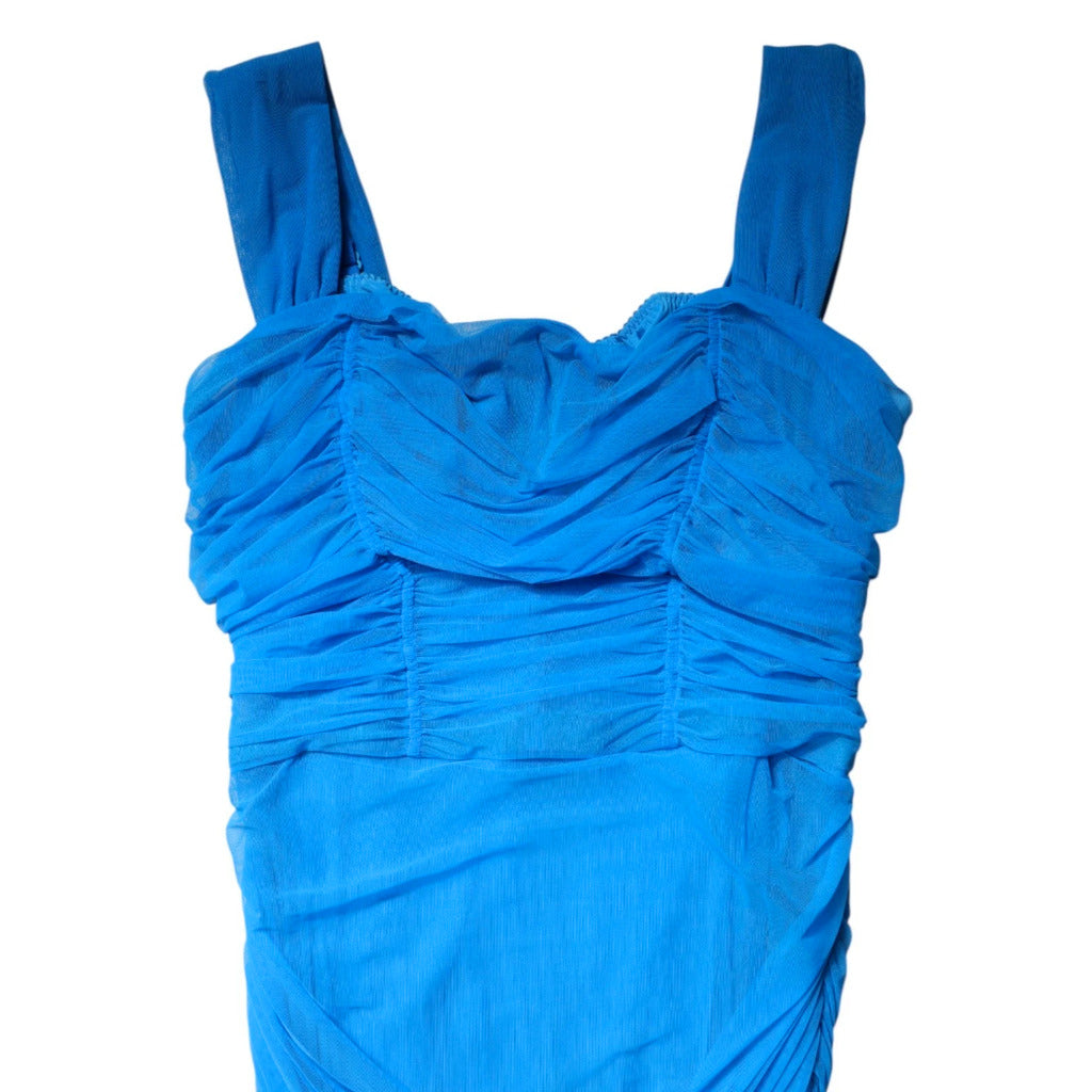 Dolce & Gabbana Dress Turquoise Light Blue — view 5