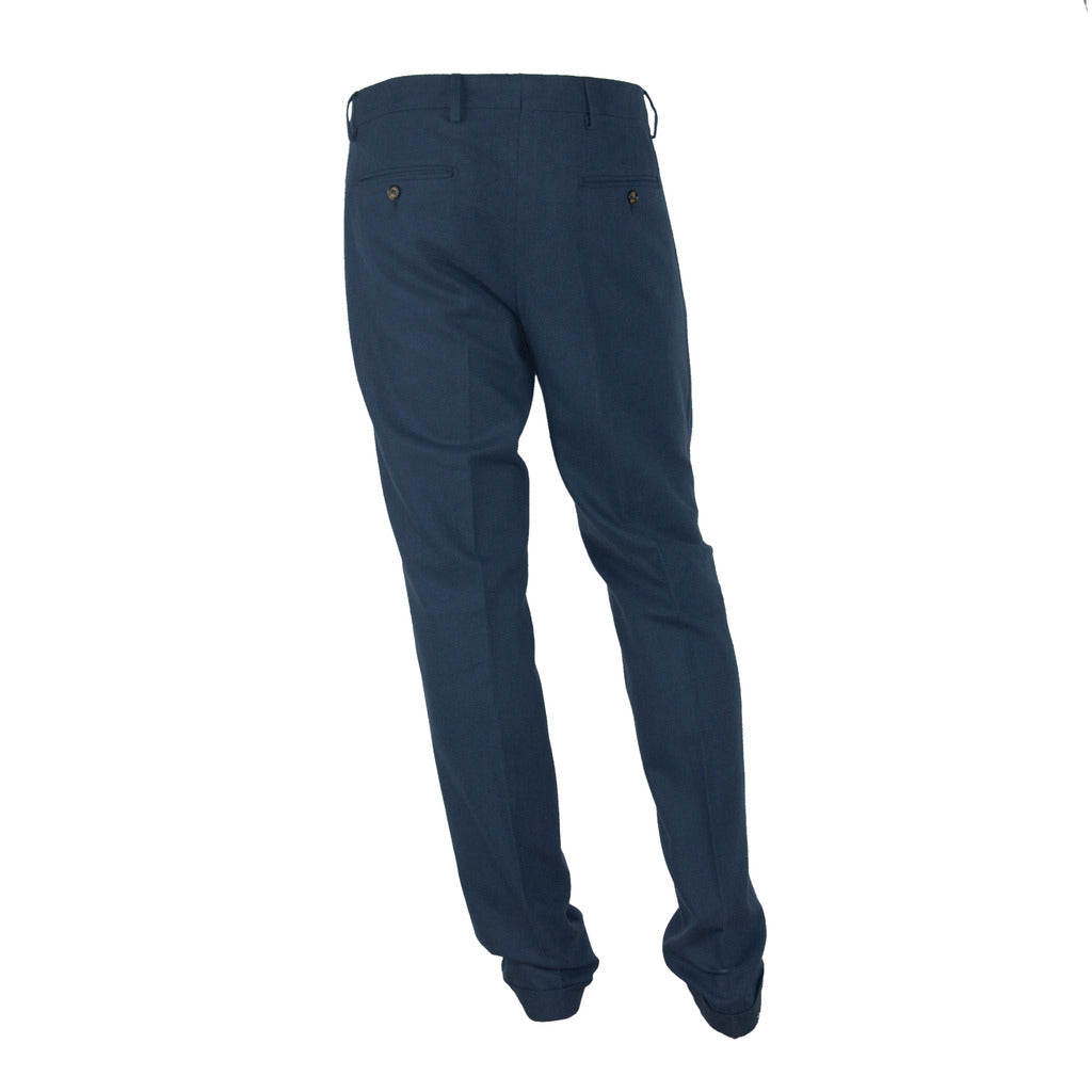 100% Milano Cotton Trousers Blue — view 2