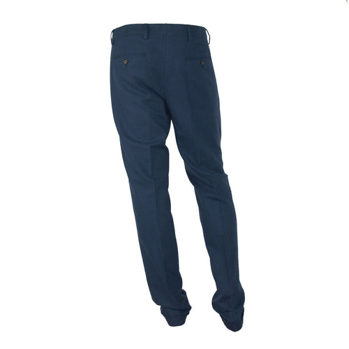 100% Milano Cotton Trousers Blue — view 2