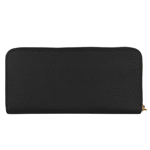 Baldinini Leather Wallet, Zipper Closure, Brand Logo On — view 2