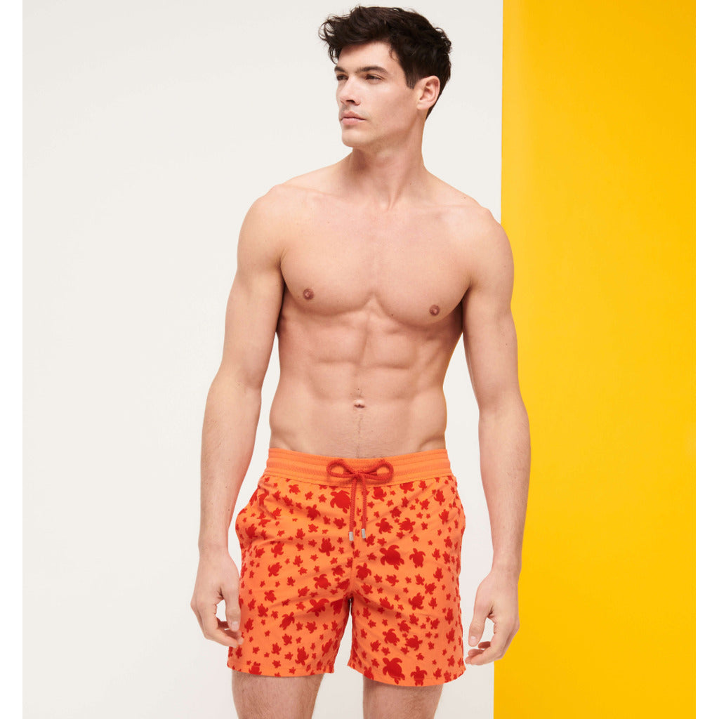 Vilebrequin Cotton Swim Shorts Orange — view 5