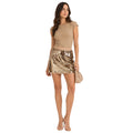 Dolce & Gabbana Skirt Paiettata Gold