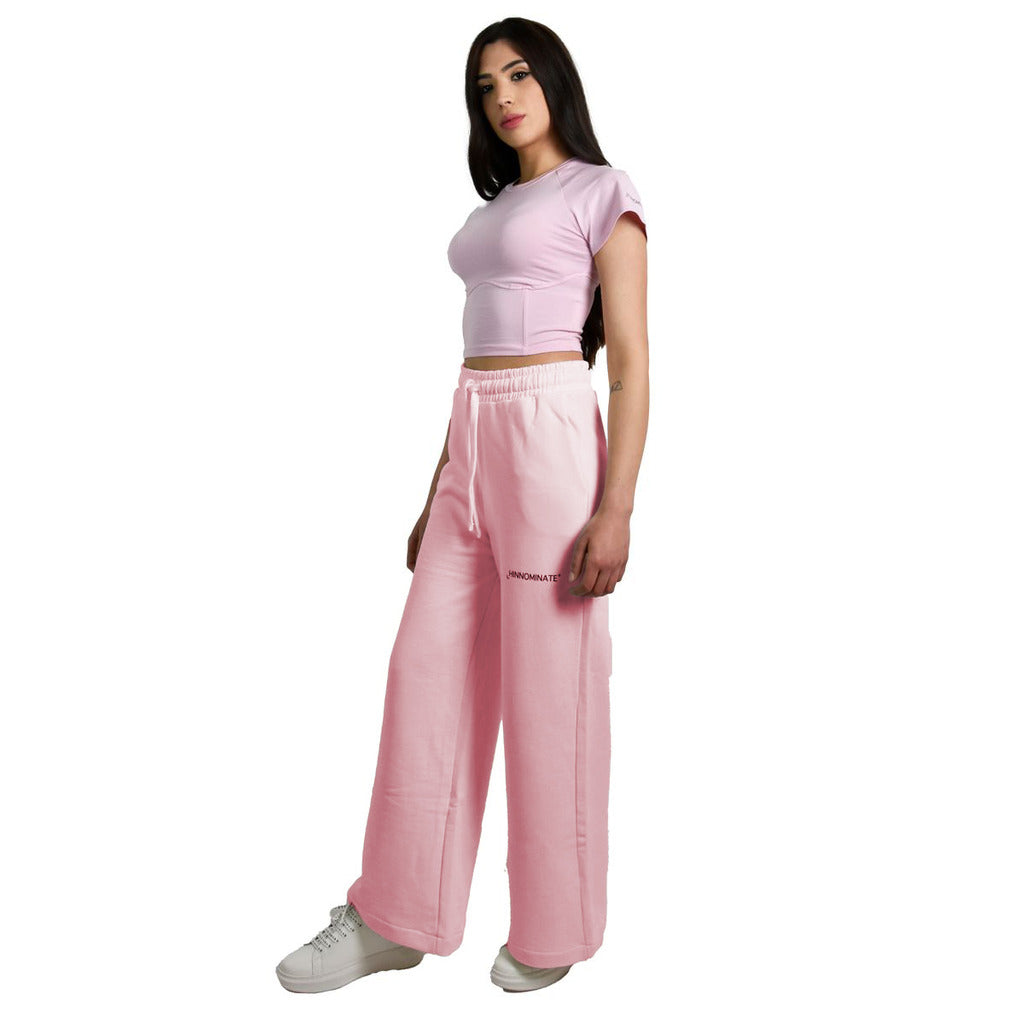 Hinnominate Palazzo Pants In Cotton With Drawstring, Side — view 3