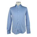 100% Milano Cotton Shirt Light Blue