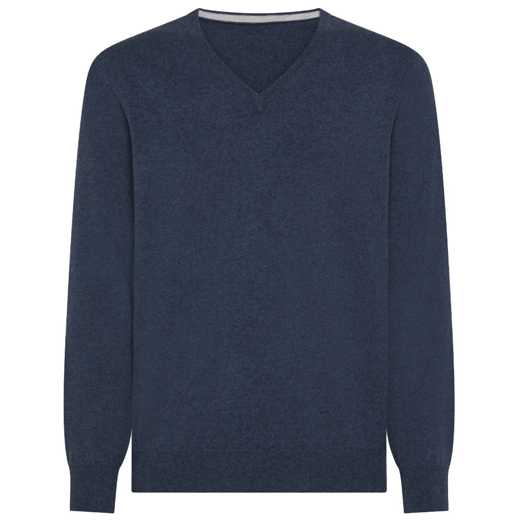 Emilio Romanelli Cashmere Sweater Denim Blue — view 2