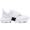 Les Hommes Calfskin Low-Top Trainers Black