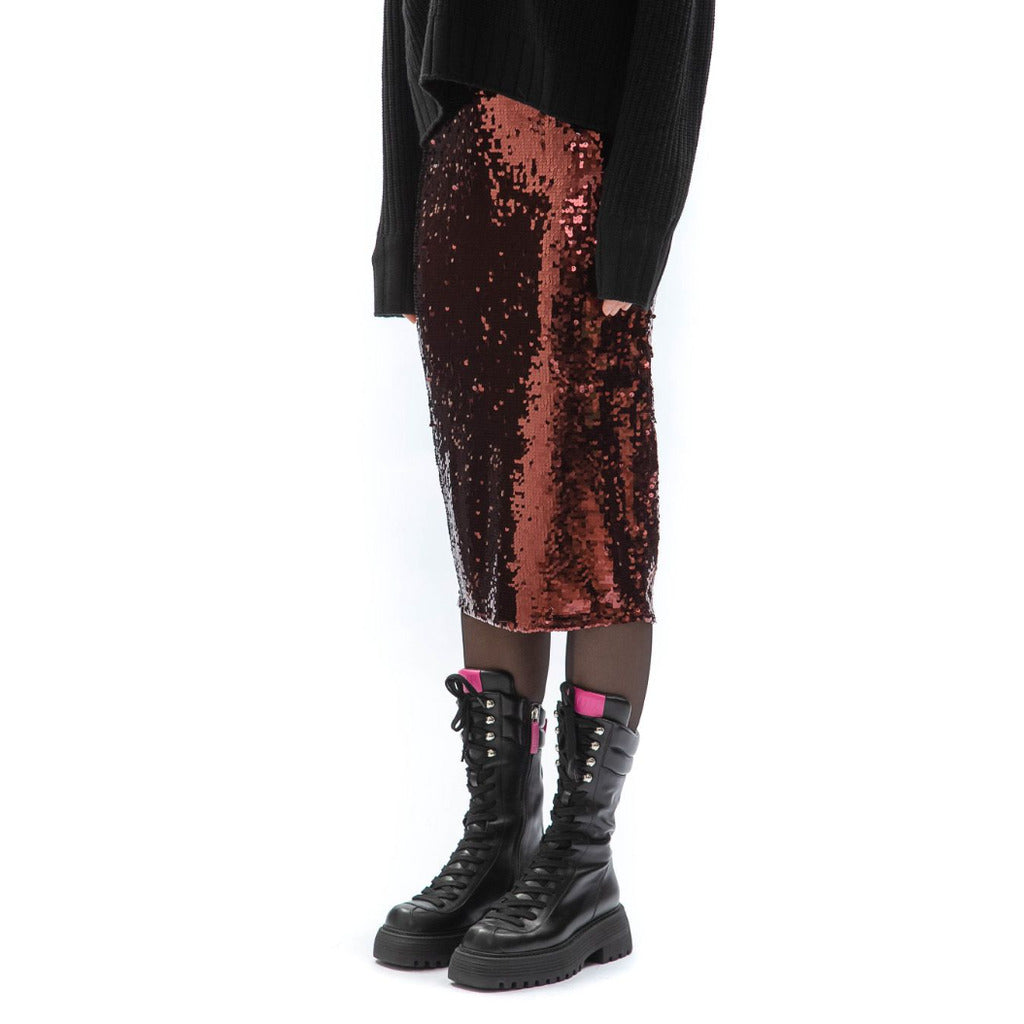 Patrizia Pepe Skirt Burgundy Red — view 4