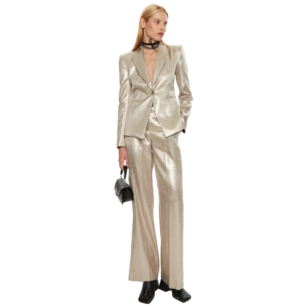 Patrizia Pepe Jacket Metal Gold — view 5
